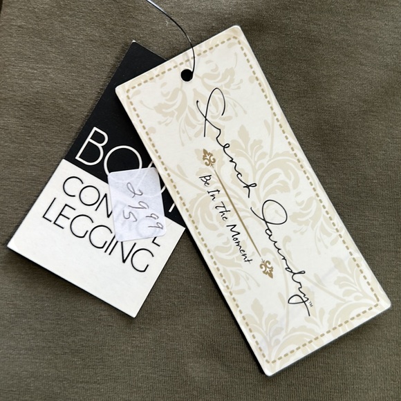 French laundry, body control, leggings size small olive color new with tags - Picture 7 of 9